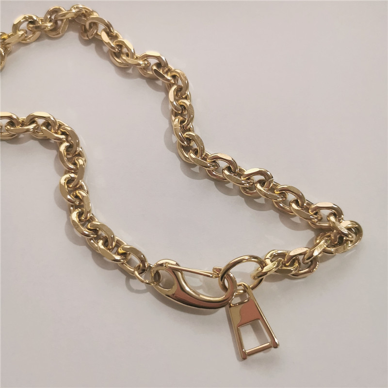 Punk Thick Chain Stainless Steel Necklace display picture 8