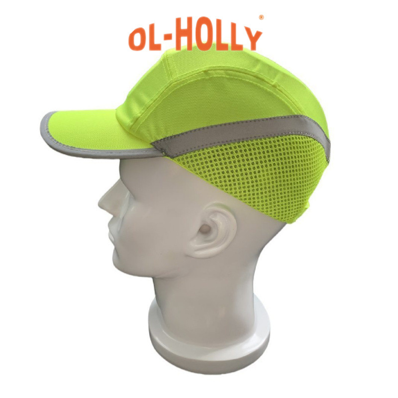 工厂直销 CE EN812欧标认证反光条防撞帽 全棉防摔帽轻型安全帽