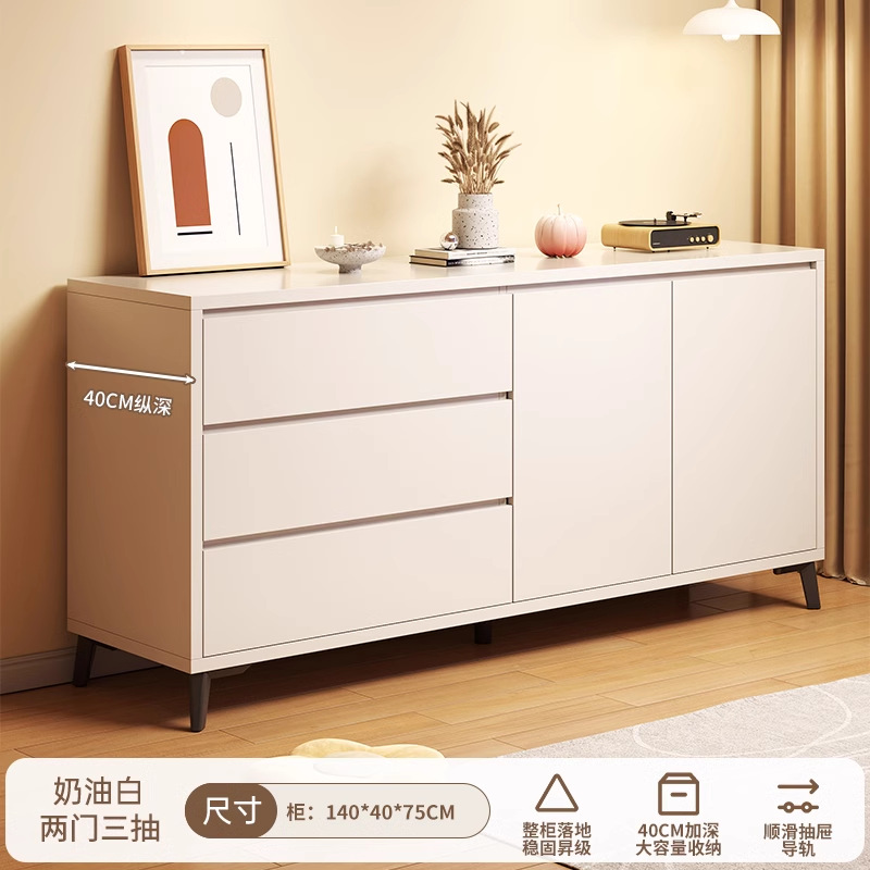 Italiano de lujo ligero dormitorio armario de almacenamiento doméstico sala de estar contra la pared armario de almacenamiento en el cajón de la casa cinco armarios