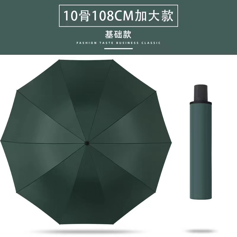 Paraguas totalmente automático para mujer, paraguas de tres pliegues, revestimiento negro, doble uso para sol y lluvia, paraguas parasol, protección UV, paraguas para el sol, paraguas publicitario