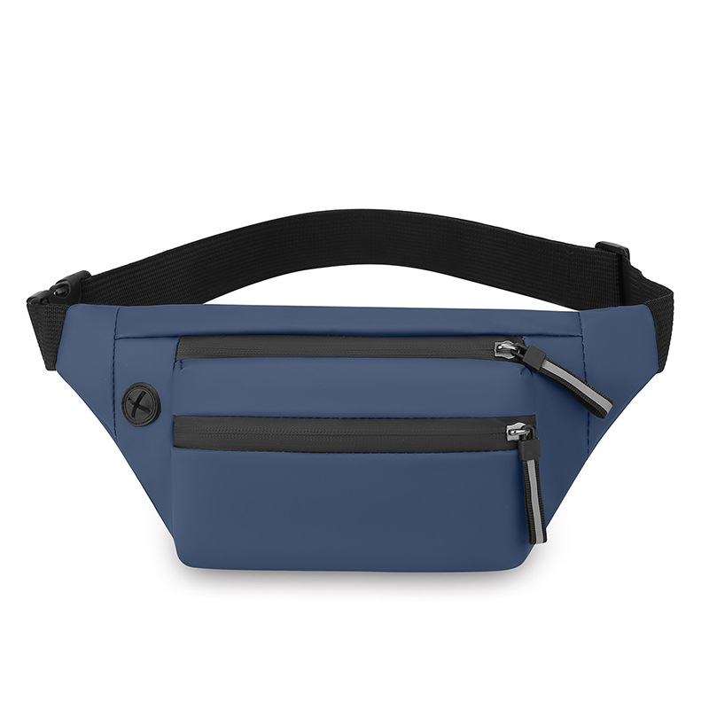 Nuevo bolso de cintura de hombre anti-spersión bolsa de pecho casual multicapa de gran capacidad bolso de hombro simple bolso de cinturón de color sólido al por mayor