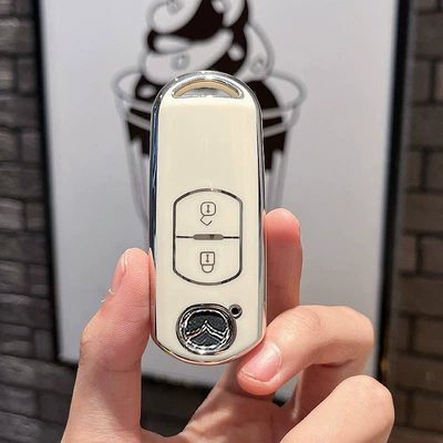cx5 Angkaila 3 Atez 6: Car key bag - mazda-b-smart-2-key-single-shell-white