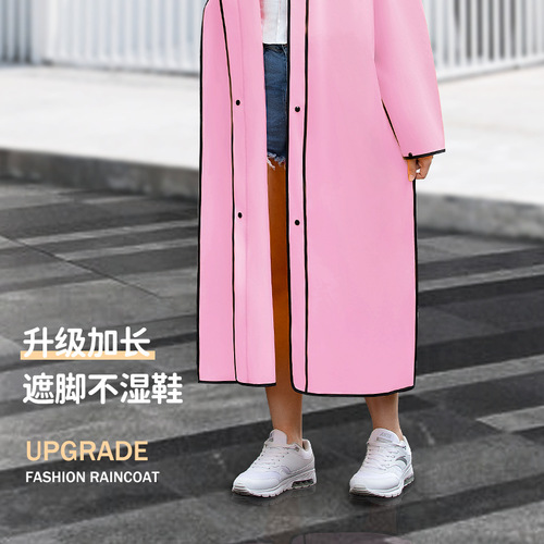 Non-disposable raincoat wholesale EVA fashion adult full body long rainproof one-piece electric vehicle poncho travel
