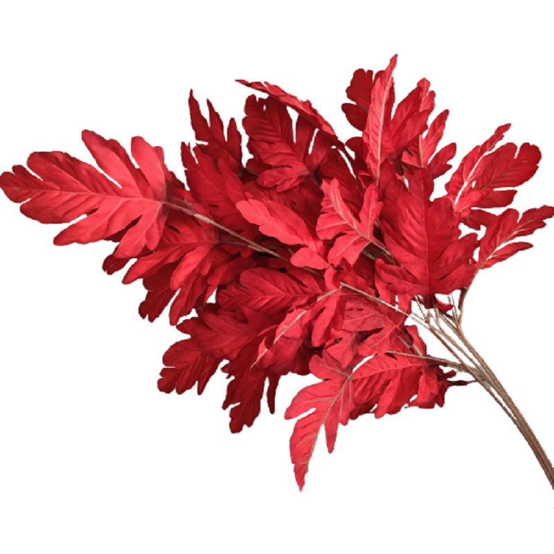 Wedding Floral Red Flower Background Decoration Flower Arrangement Rose Eucalyptus Artificial Flower Indoor Living Room Decoration