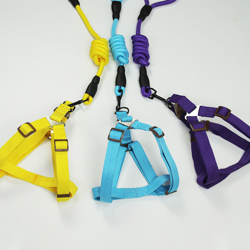 Dog leash cross-border explosion-proof chest harness leash for medium and large dogs Blebo adjustable dog leash
