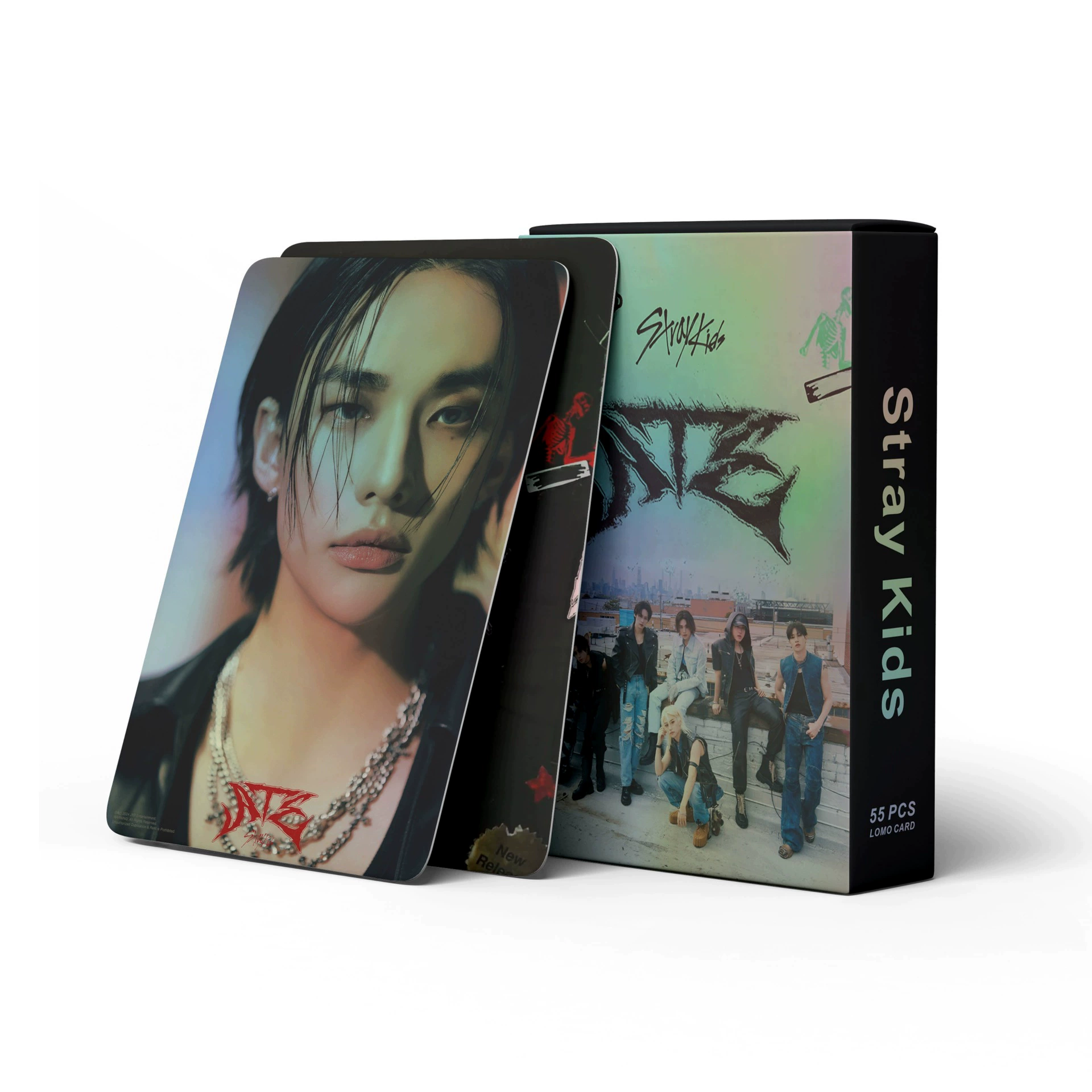 55 лазерная карта Stray Kids маленький картбук альбом ATE LOMO коллекционная карта