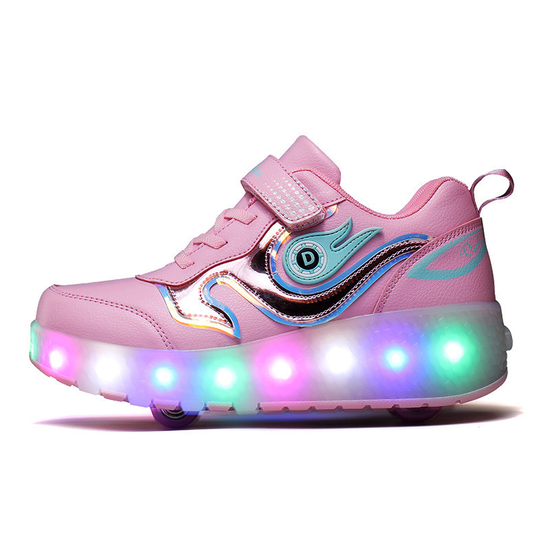 Génération chaussures de marche pour enfants garçons chaussures lumineuses LED nous chargeant les filles sports de plein air patins pour étudiants_voghion.com