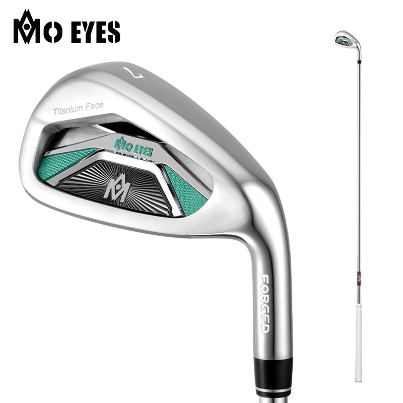 Gậy sắt số 7 golf nữ MO EYES Magic Eye thép không gỉ trọng tâm thấp — [TIG058] Màu xanh đen (Thanh carbon hạng L) Nữ tay phải, [TIG058] Màu xanh đen (cột thép) nữ tay phải