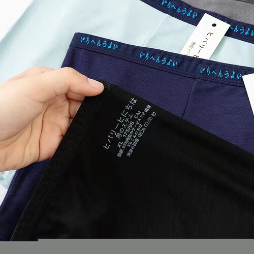 Muji Same Style Men's Underwear Modal Cotton Boxer Briefs Men's Thin Breathable Underwear Men's Box