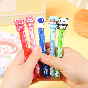 Creative Cute Eraser Push-pull Pen-shaped 3D Modeling Eraser Primary School Pencil Eraser Less Scrap Clean Large Capacity