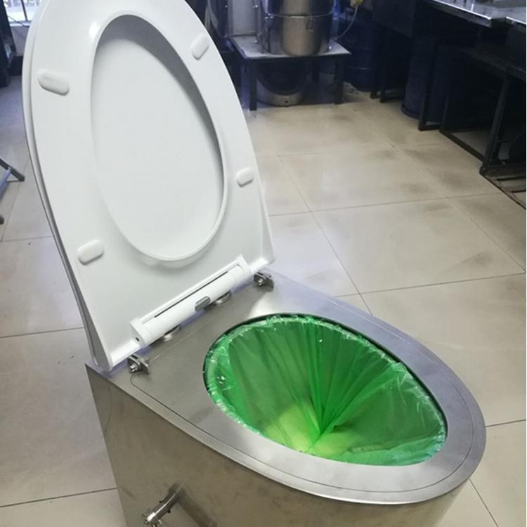 inodoro portátil para minería con colector de excrementos de embalaje automático subterráneo