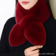Internet Celebrity Plush Scarf Women's Winter Imitation Rex Rabbit Fur Thickened Warm Neck Protection All-match Simple Cross Fur Collar