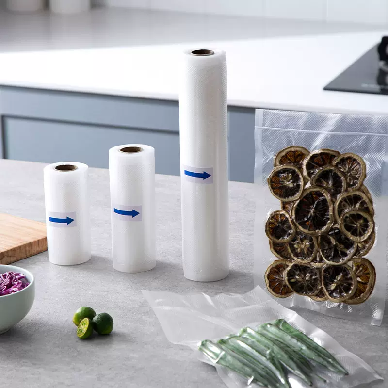 专用纹路抽真空袋厨房熟食真空卷袋跨境专供真空包装机食品密封袋