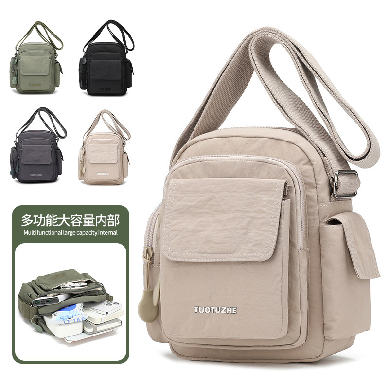 Casual Waterproof Multi-Pocket Commuter Backpack 2025 Summer New Portable Shoulder Bag Messenger Bag Casual Waterproof Multi-Pocket Commuter Backpack 2025 Summer New Portable Shoulder Bag Messenger Bag