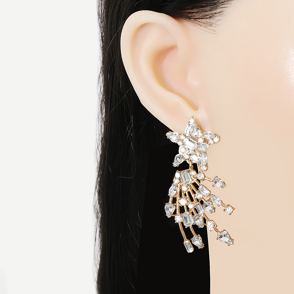 star meteor shower diamond earrings fashion temperament earringspicture11