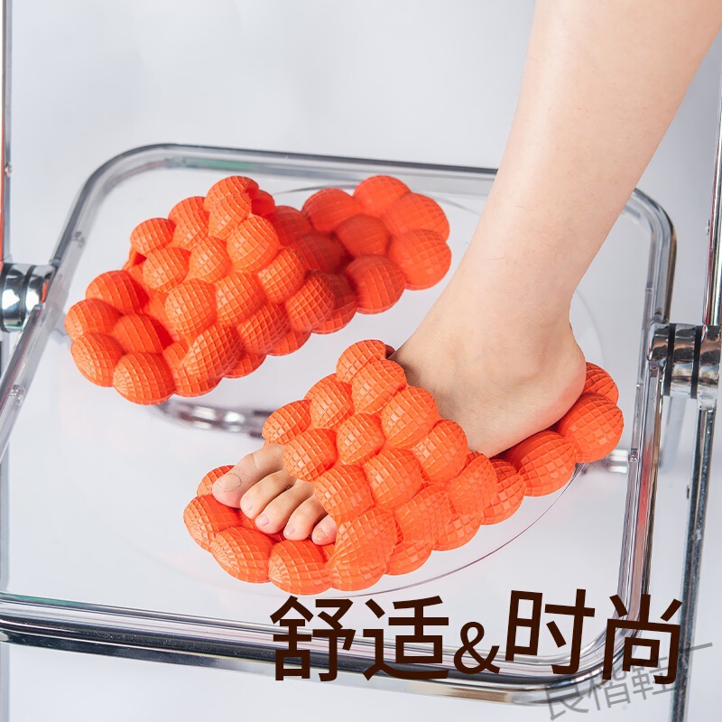 Jinjiang factory 2023 new style drooping peanut slippers female summer indoor home couple bubble slippers massage... Jinjiang factory 2023 new style drooping peanut slippers female summer indoor home couple bubble slippers massage...
