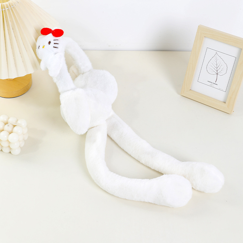 動くウサギの耳のかわいいエアバッグ耳当て、女性用冬用防寒耳当て、学生や子供用の凍結防止耳あてRY