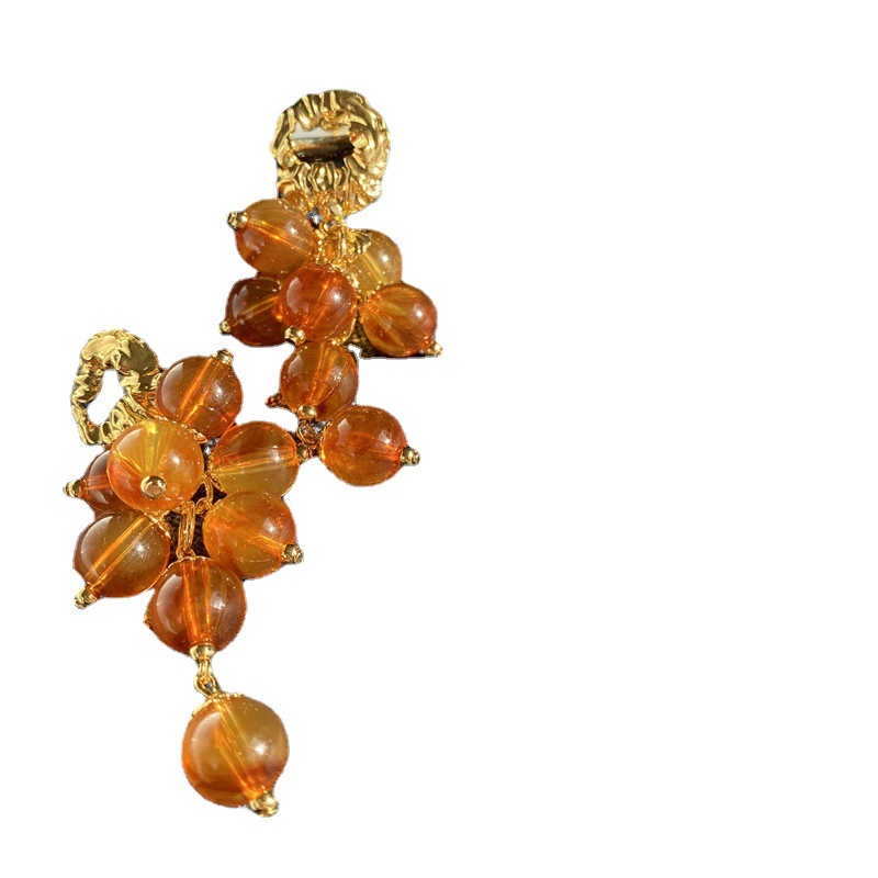 Genuine retro elegant beads, earrings