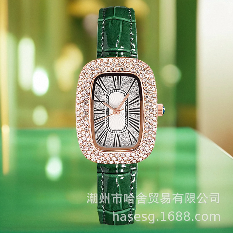 WristWatch Green Watch Woman Watch Female Niche Pigeon Egg Network…