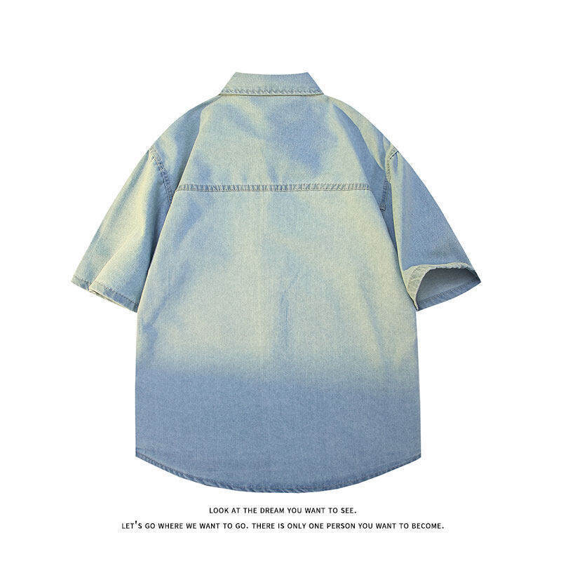 Japanese retro small design trend shirt