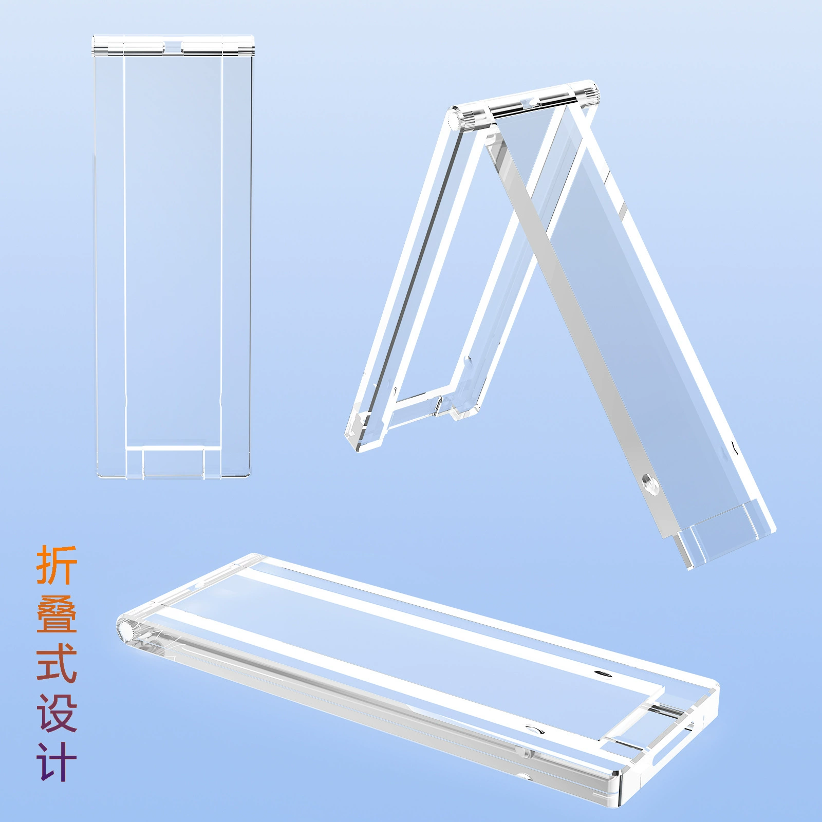 Невидимый Кронштейн для мобильного телефона, мини-Настольный складной клейкий ультратонкий кронштейн для корпуса мобильного телефона, регулировка угла на 180 °