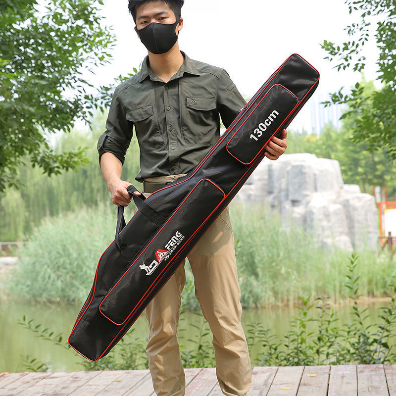 鱼竿包大肚钓鱼海杆包双层背包鱼竿包软包渔具包跨境工厂外贸批发