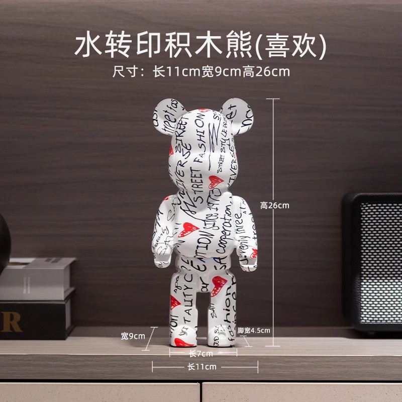 Decoraciones vitrinas de lujo, osos violentos de alta gama, muebles para el hogar, porche, gabinetes de TV, adornos de escritorio, vitrinas de lujo ligeras, decoración de vitrinas