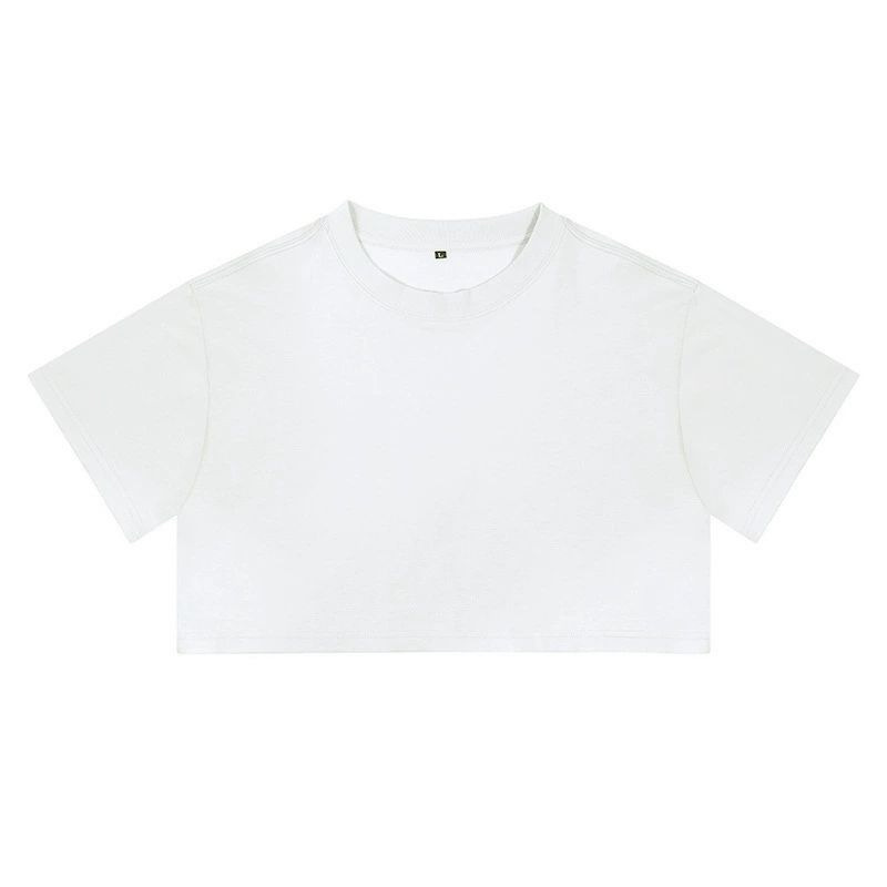 210g mujer camiseta de algodón de manga corta pod ropa americana de mujer ropa de secado rápido al por mayor chaqueta de moda de verano