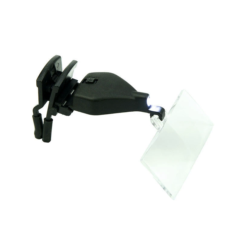 Производители со светодиодной подсветкой очки клипса на увеличительное стекло 1,5 раза 2,5 раза HD для детей и пожилых людей MG19157-2 оптом