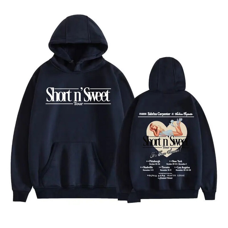 Sabrina Carpenter Short N' Sweet Travel Hoodie Unisex Fashion Aesthetic Sweatshirt High Quality Sabrina Carpenter Short N' Sweet Travel Hoodie Unisex Fashion Aesthetic Sweatshirt High Quality