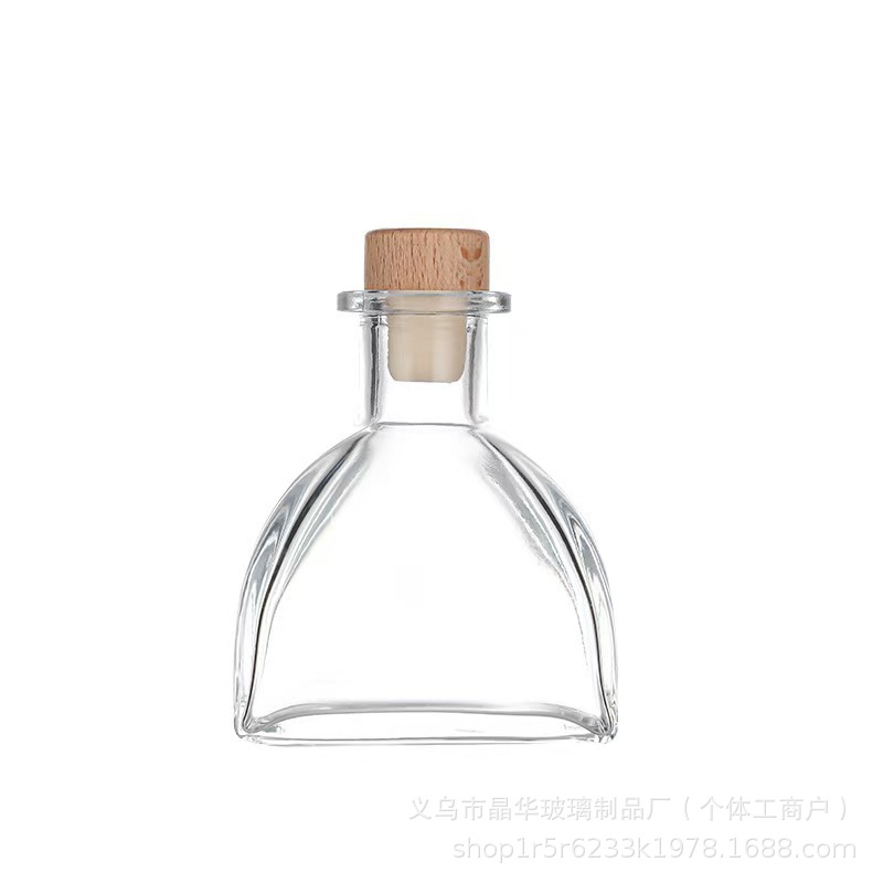 Botella de fragancia de 100ml botella de tapones de madera de 50ml botella de fragancia de decoración doméstica de interiores botella de fragancia
