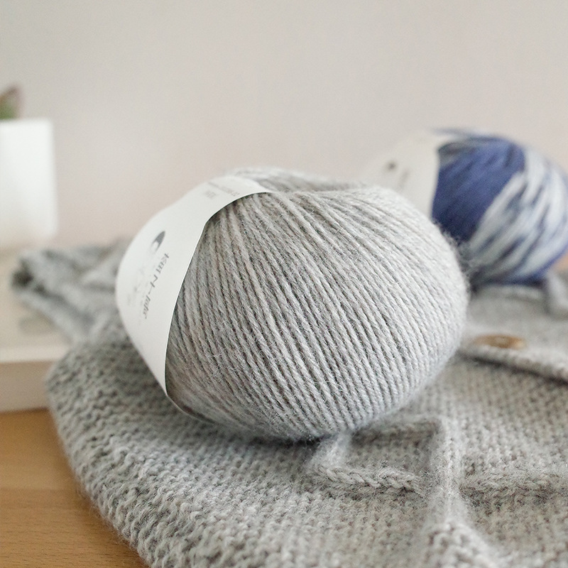 Wool thread handmade diy knitting wool medium thin wool scarf sweater sock thread 70% wool 30% nylon