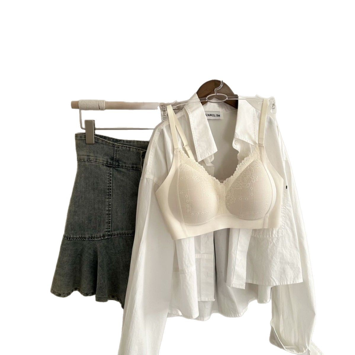Lace push up bra, supporting underwear, wireless bra