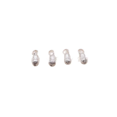 999 Pure Silver Peanut Pendant Spacer: Zərgərlik ara hissələri