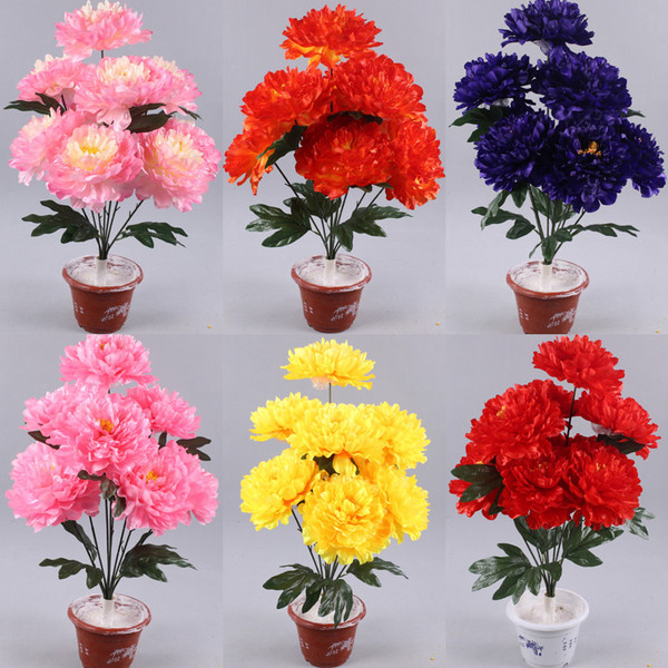Simulation peony bouquet 9 heads of big peony 70 cm decorative…
