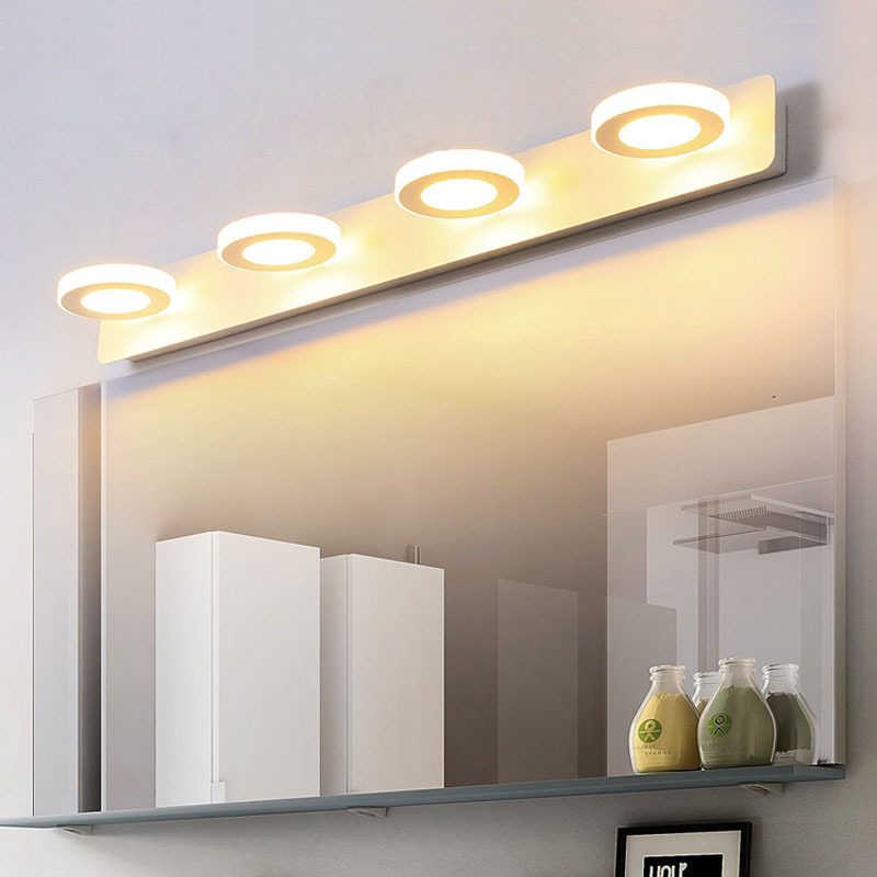 Led Bathroom Mirror Front Light Modern Minimalist Nordic Toilet Bathroom Vanity Dressing Light Makeup Beauty Wall Lamp