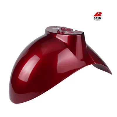 Knife Electric Vehicle Front Fenders — Electric vehicle fender - no-specifications-thickened-turtle-king-series-front-mudguard-jujube-red