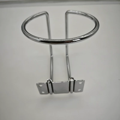 Car cup holder/beverage holder Beverage Bottle Holder Suitable for - chrome-silver-one-pack