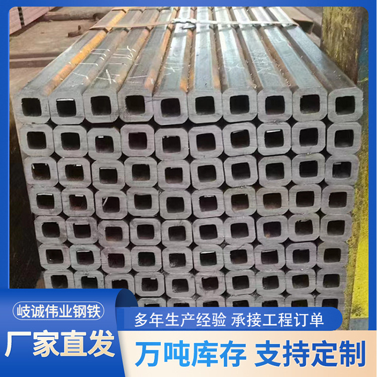方管35*65 Q355B伸缩套管75*20 20#无缝方管开槽加工矩形管方通