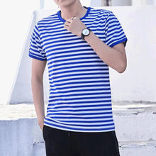 海魂衫短袖圆领T恤复古半袖男女打底衫港风怀旧水手服夏