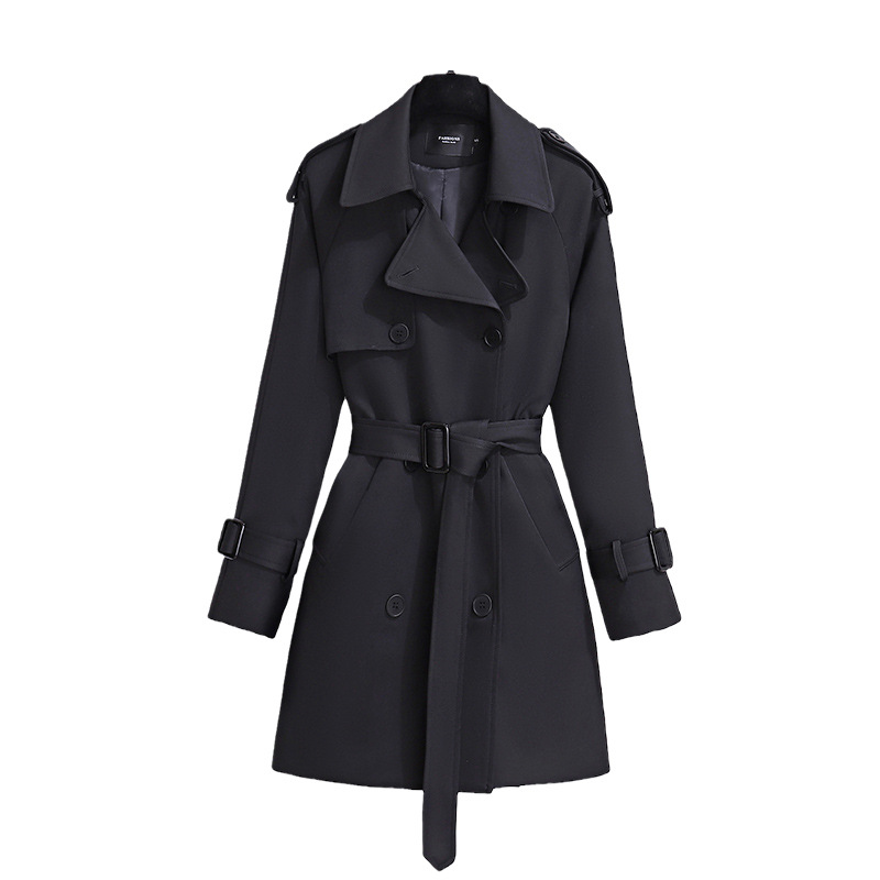 Women's Clothing spring new British style khaki Korean style outfit spring and autumn coat_voghion.com