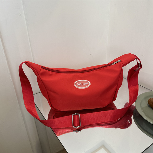 New casual crossbody bag for male and female students, street mobile phone backpack, versatile trendy dumpling bag, shoulder bag