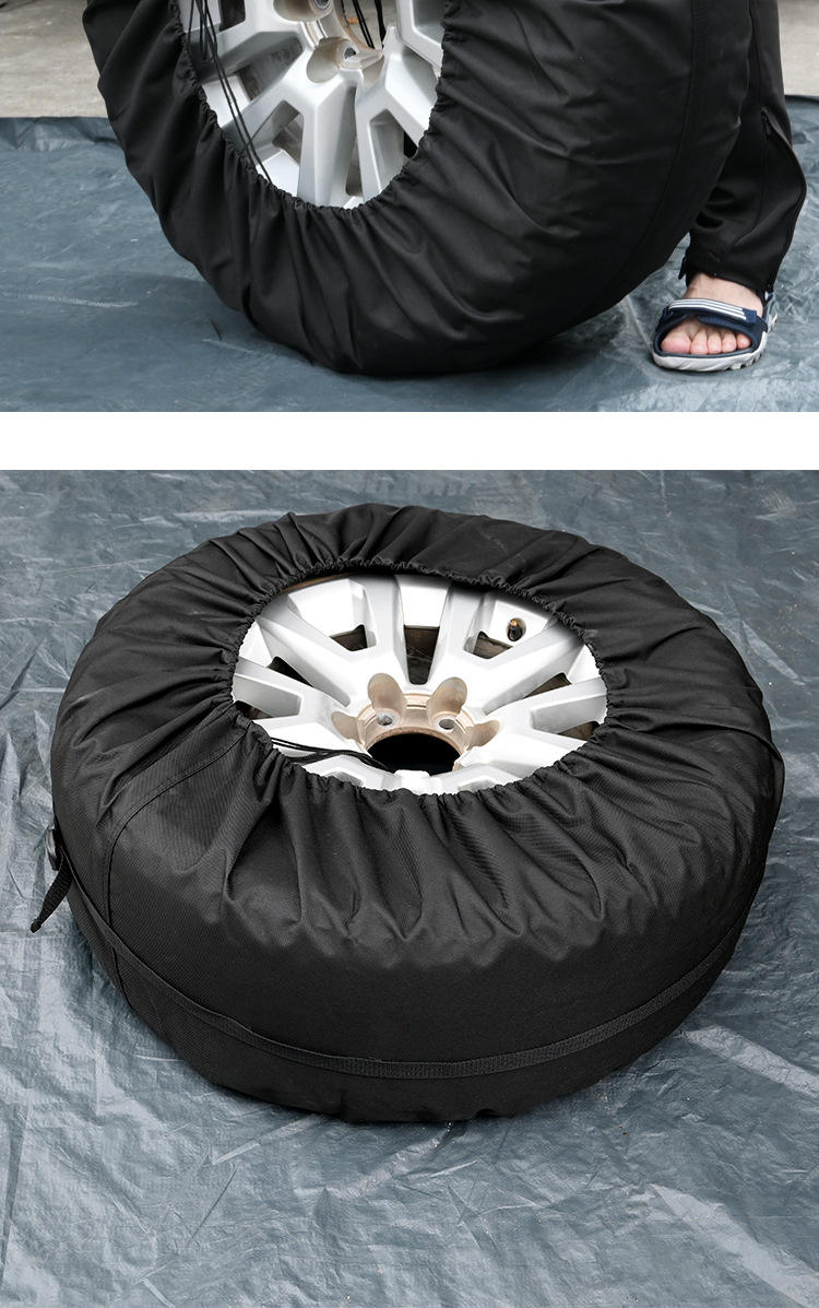 Tire Spare Tire Cover Rv Tire Protective Cover 420D Dustproof and Waterproof Protective Cover Car Tire Satchel Protective Cover