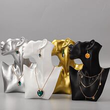 树脂侧身模特人像项链展示架耳环架饰品架创意首饰架珠宝西辰