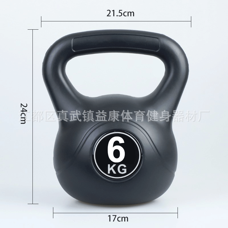 Venta al por mayor de plástico hexagonal inmersión mancuerna hombres y mujeres color kettlebell brazo entrenamiento muscular equipo de fitness hogar kettlebell Promoción de fin de año