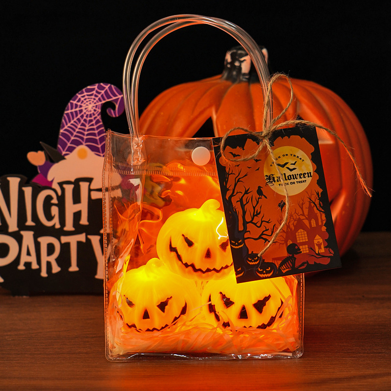 ハロウィンポータブルカボチャランプ LED 電子キャンドルライトパーティー装飾小道具雰囲気ライト装飾品卸売|undefined