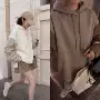 连帽宽松新款拼接卫衣