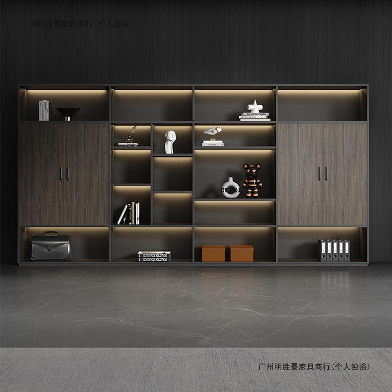 文件柜资料柜书柜老板办公室背景柜隔断柜木质档案柜收纳柜储物柜