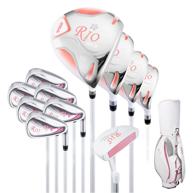 PGM Golf Club Женский набор с высоким отскоком из низкого сплава № 1 Деревянный полный набор из 11 комплектов для начинающих Женский набор Комбинированный набор