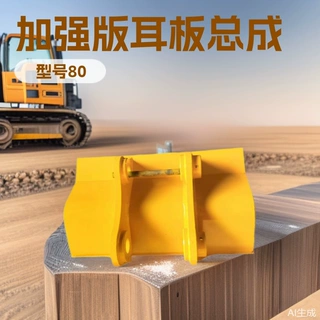 挖掘机耳板耳板总成挖斗铲斗配件加强版土方斗岩石斗